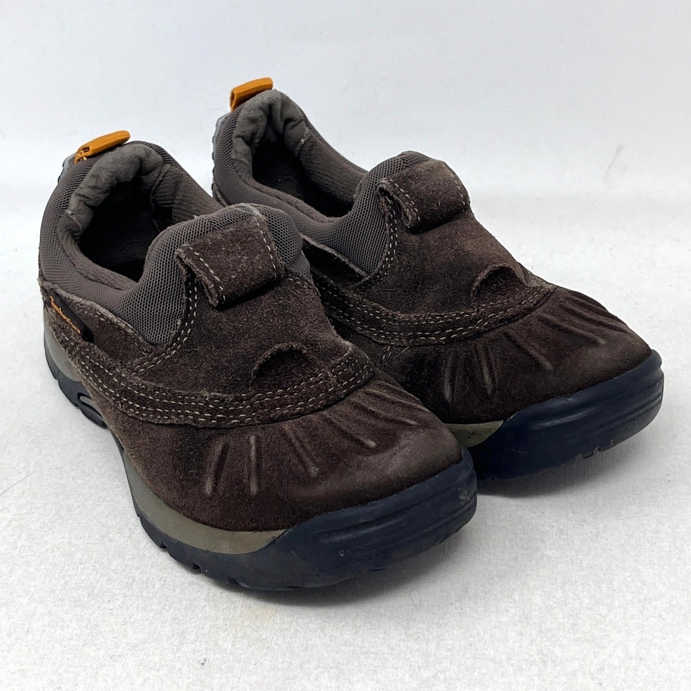Timberland Toddler Kids Brown Suede Leather Slip On Shoes Sz 11 Gorpcore Preppy